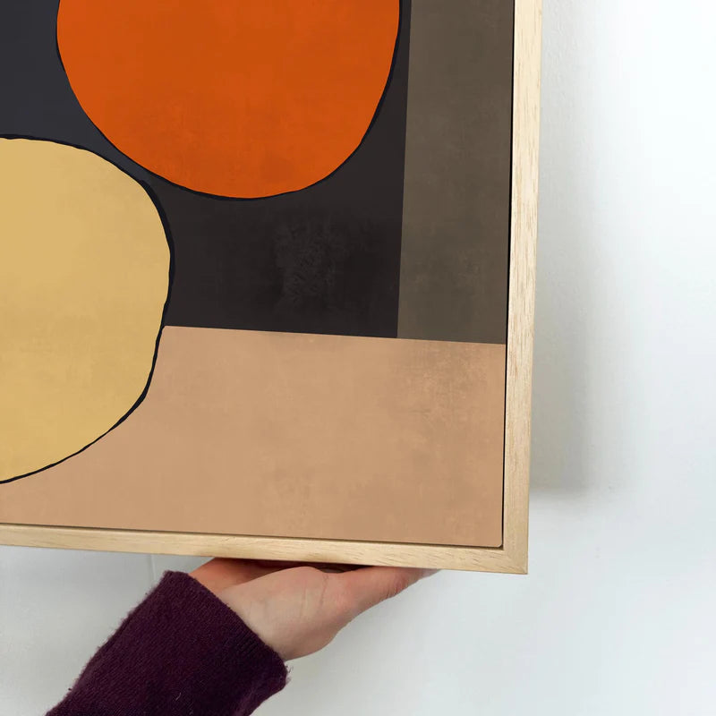 Mid-century abstract canvas